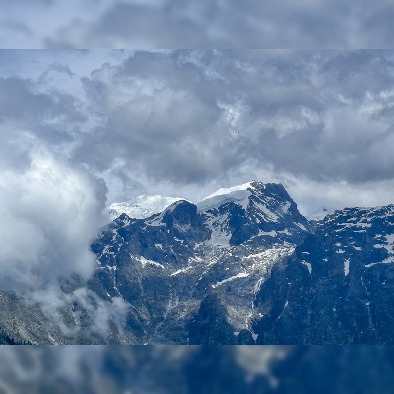 Sunshine on the mountains